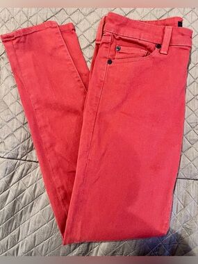 David Kahn women’s Rusty Orange Skinny Jeans